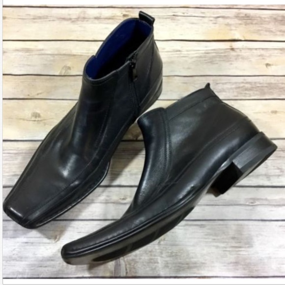 mens square toe casual boots